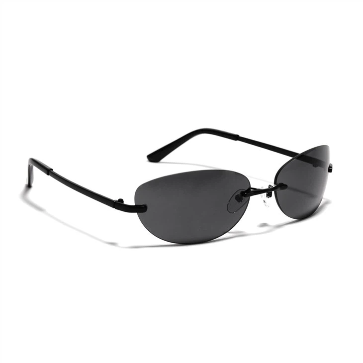 Oval Rimless Sunglasses